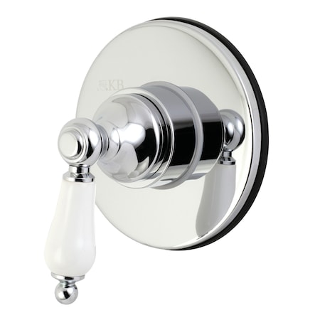 Kingston Brass KS3031PL Single-Handle Three-Way Diverter Valve with Trim Kit KS3031PL